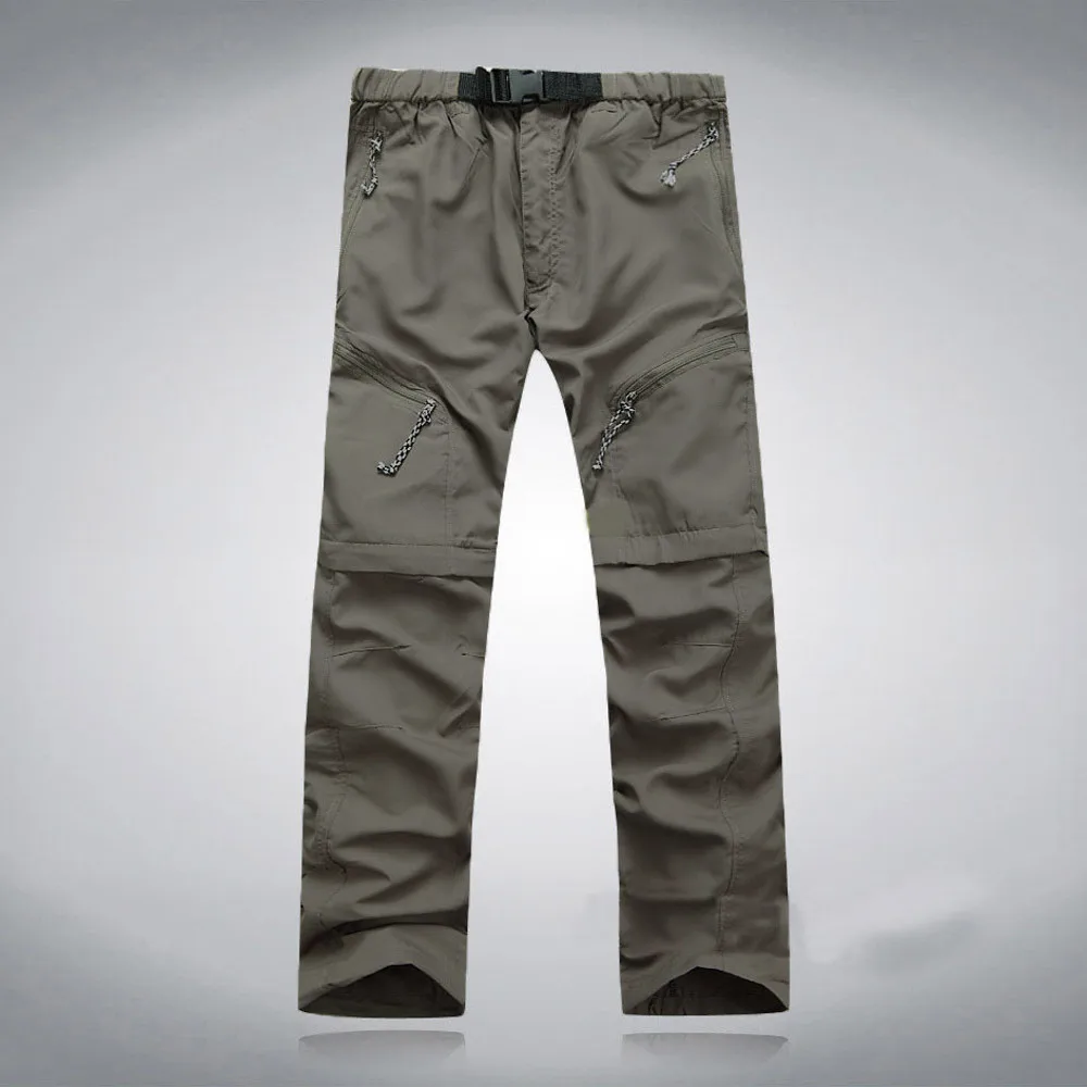 Мужские летние быстросохнущие тонкие отстегивающиеся водонепроницаемые брюки, мужские брюки, прямые поставки