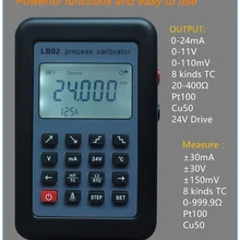 LB02 Измеритель сопротивления напряжения 4-20mA 0-10 В/мВ генератор сигналов Источник термопары PT100 температура процесс тестер калибровки