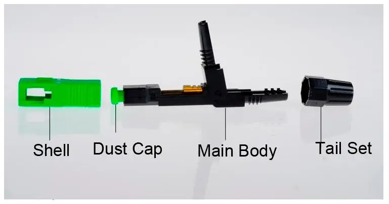 Быстрый разъем SC APC 100 шт. FTTH волоконно-оптический одномодовый SC APC FTTH Fibra Optica быстрый разъем