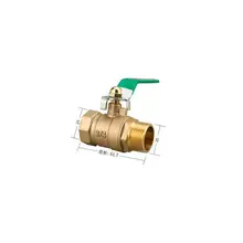 3/" Мужской Муфта с внутренней резьбой шаровой клапан особо прочные thickwalls штуцер для медной трубы для воды, газа, масла Управление