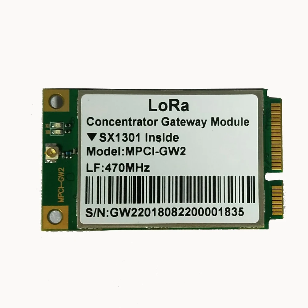 Модуль шлюза концентратора MINI PCIE LoRa LoRawan 1.0.2 на основе чипа SX1301 с SPI и интерфейсом