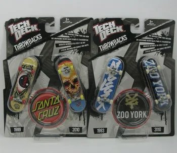 

2pcs Tech Deck throwbacks 96mm Fingerboard Skateboard black label zoo yory alien