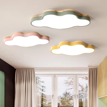 

Nordic Simple Round LED Living Room Ceiling Lamp Macarons Color Bedroom Lamp Children Room Study Decoration Lamp