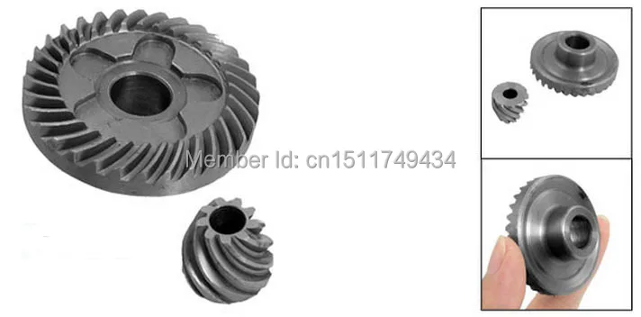 

2 Sets Angle Grinder Spiral Bevel Gear for Bosch 6-100