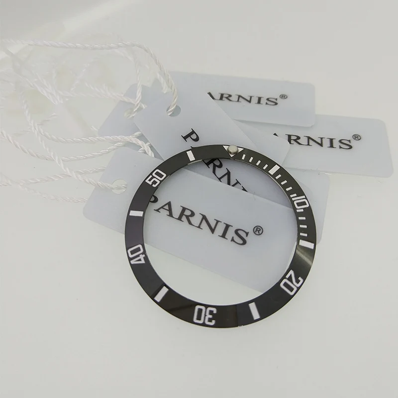 Relógio dos Homens Original de Cerâmica Luneta de Cerâmica para 40 Moldura para 40mm Inserção Milímetros Parnis Modelo Pa2105 Inserir Relógio Automático 38mm