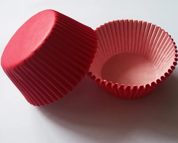 

Free Shipping 100pcs Red Plain Solid Color wedding Paper Cake Cup Liner Baking Cup Muffin bakery Kitchen Cupcake Case