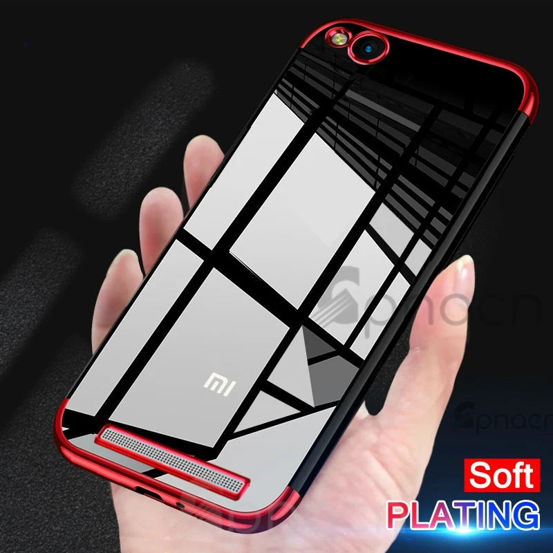 

For Samsung A5 A7 2016 Luxury Plating Clear Soft Case Silicon Cover A5 A7 2017 clear mirror phone cover