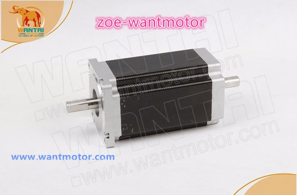 Рекомендуем! 1 шт. шаговый двигатель Wantai Nema34 двойной вал 1232oz-in 118 A мм CE ROHS ISO принтер