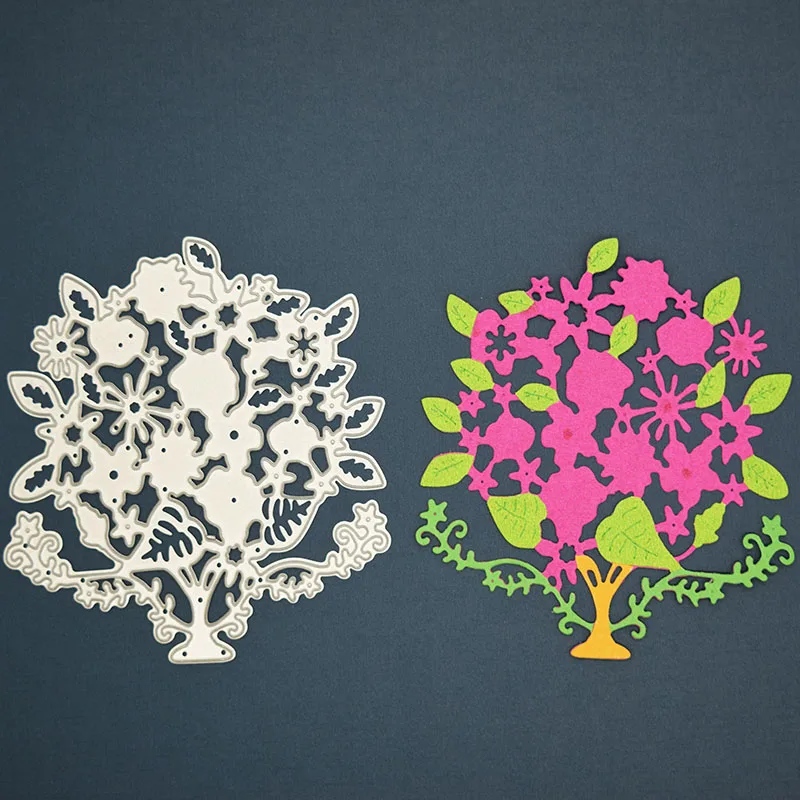 

1pcs Flower Tree Pattern Cutting Dies Stencil DIY Scrapbooking Album Carbon Steel Craft Paper Card Home Party Gift Decor