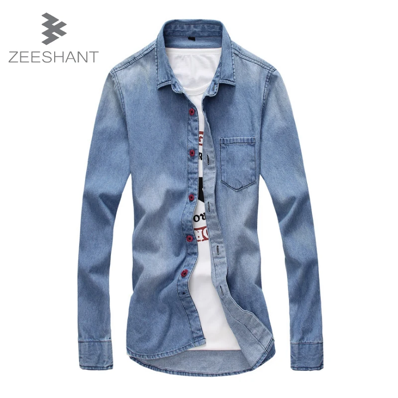 Compare Prices on Light Blue Denim Shirt Men- Online