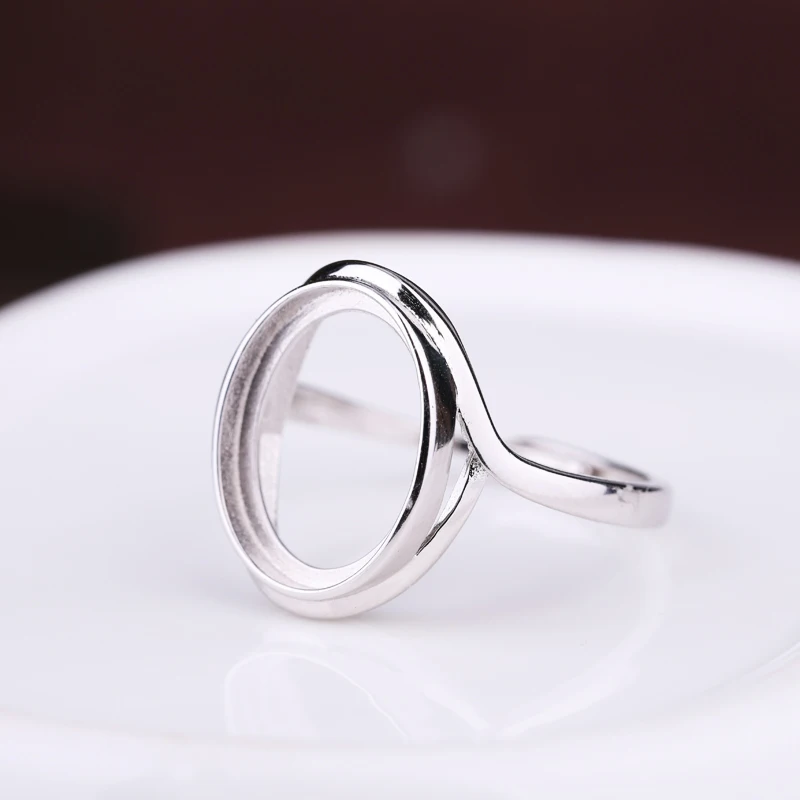 925 Sterling Silver Color Adjustable Ring Blanks 9*11mm 8*10mm 7*9mm