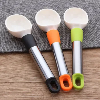 

Ice Cream Spoon ABS Plastic Watermelon Fruits Rounded Scoop Steel Handle Dig Ball Tools 1Pcs Durable Kitchen Accessories