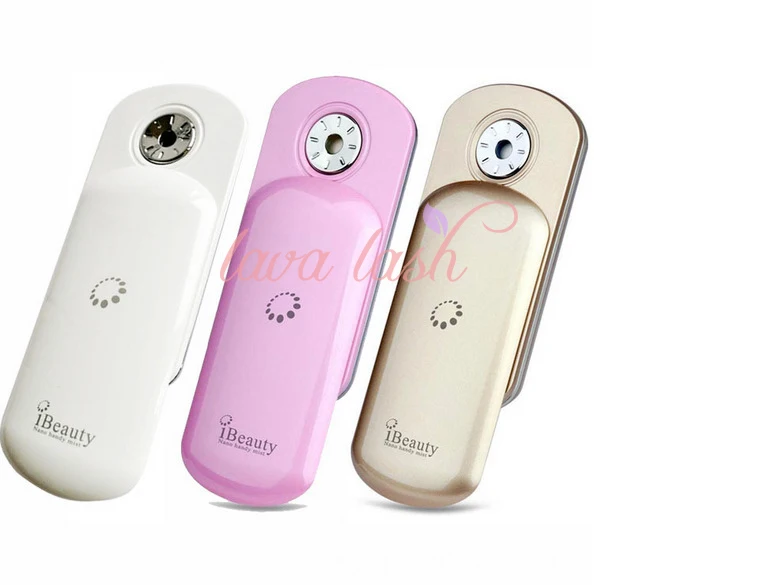 

Free Shipping Nano Mister Sprayer for eyelash extensions glue Portable Handy Nano Facial Mist Sprayer For Facial Skin Care