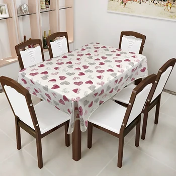 

Waterproof Table Cover Decoration Rectangular Table-Cloth Oil-proof Long Table Table Cover For Wedding Birthday Holiday Party