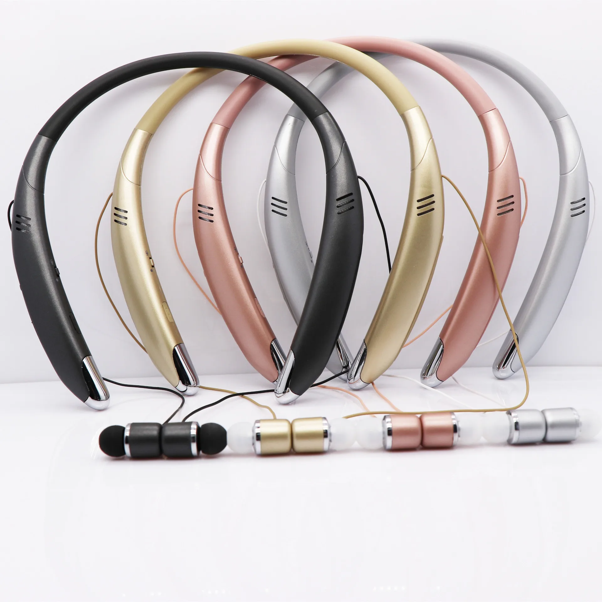 

Bluetooth Headphones Neckband External Sound Magnetic Earplugs Long Standby Wireless Stereo Exercise Fitness Audifonos BYE-V8