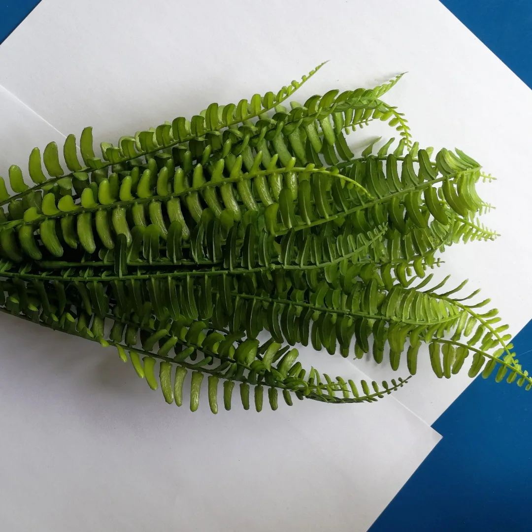 JX-LCLYL Artificial Fern Bouquet Silk Green Plants Fake  Leaves Foliage Home Decor