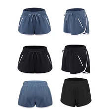 Новые женские спортивные шорты, одноцветные быстросохнущие дышащие шорты для йоги с карманом BF88