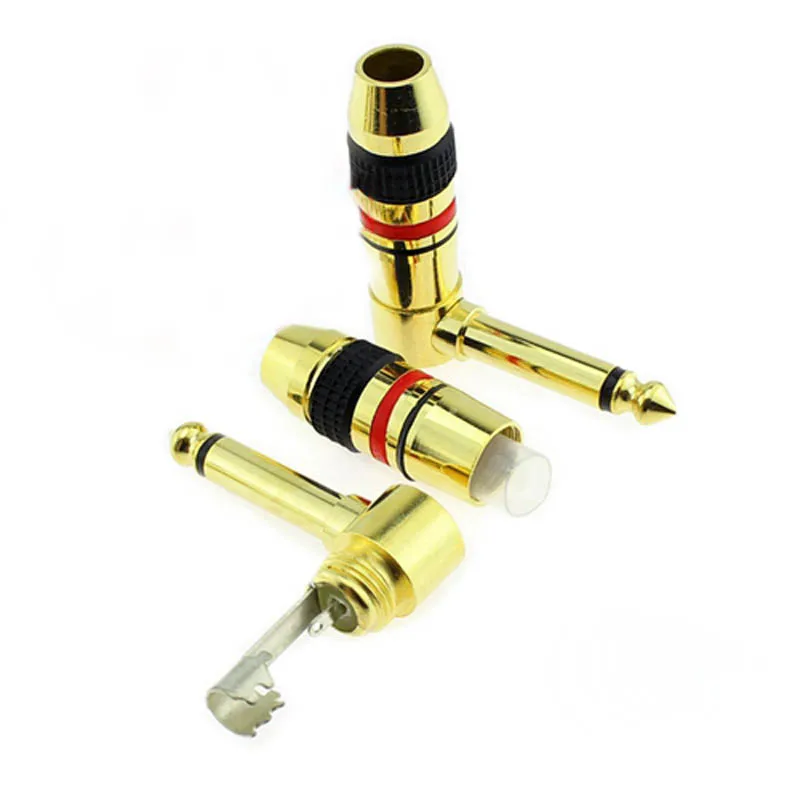 10pcs High Quality 6.35 mm Jack Mono Audio Connector Plug