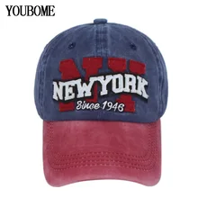 YOUBOME брендовая модная мужская бейсболка головные уборы для мужчин и женщин Snapback кепки s Нью-Йорк Casquette Bone винтажные буквы Мужские NY Dad кепки s