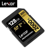 כרטיס sd מקורי Lexar כרטיס מהירות 64GB של 300MB / כרטיס זיכרון SD 32GB 128GB 2000x SDXC UHS-II U3 פלאש גובה עבור מצלמת DSLR 3D 4K דיגיטלית (5)