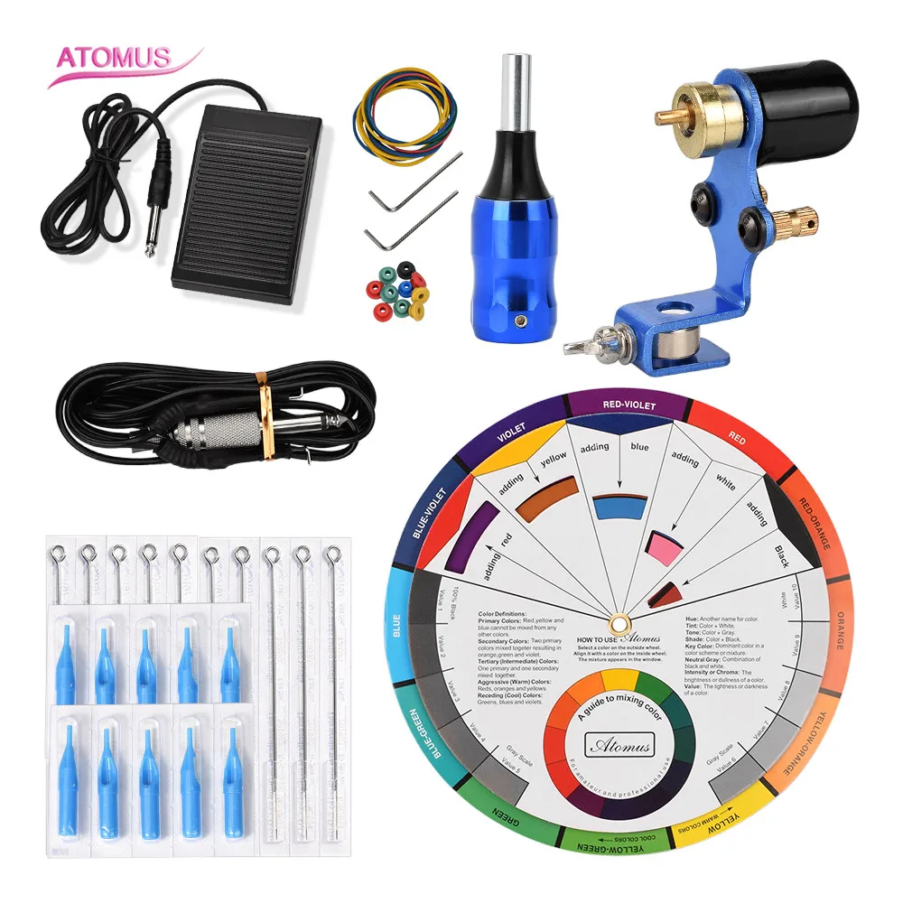 

Tattoo Machine Rotary Kit Tatuagem Tatu Maquina De Tatuar Kit Machines Tattoo Pen Beginner Set Fontes Para Maquillaje Permanente
