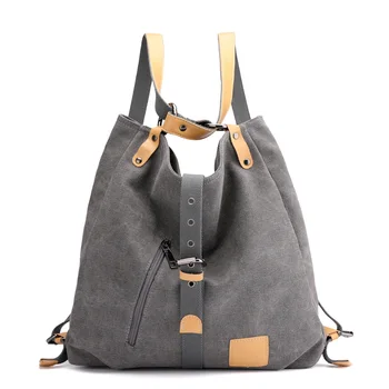 

Multifunctional Women bag Casual Canvas Shoulder Bags for women 2019 Fashion Handbag Solid Hobos Messenger Bags sac bolso mujer