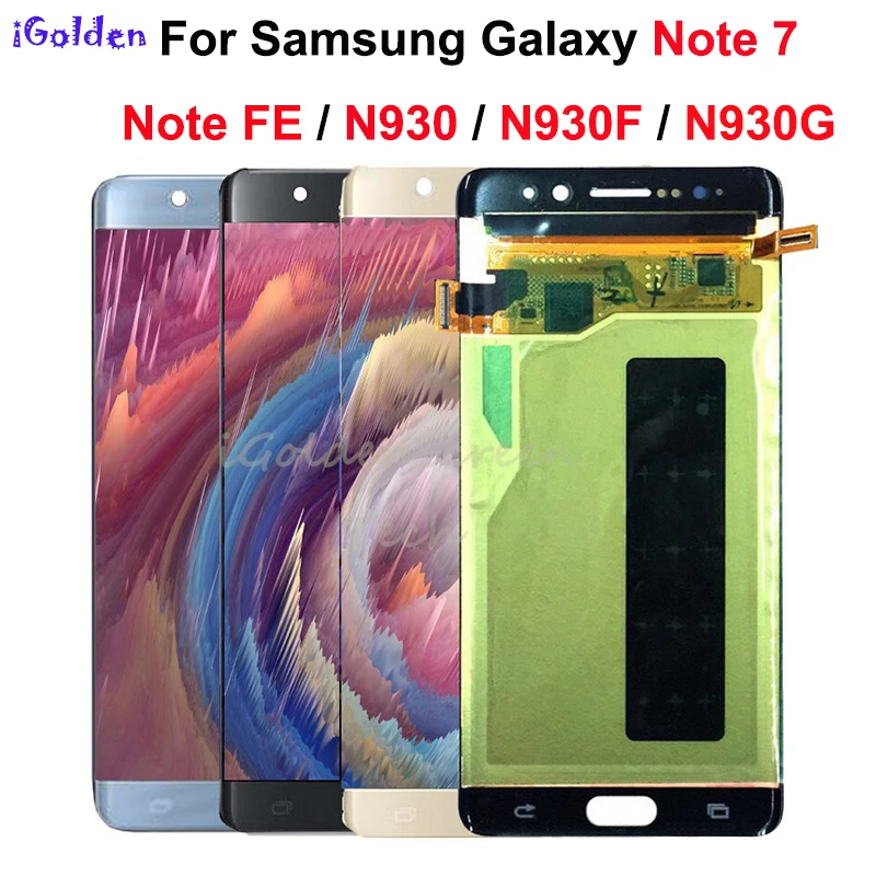 Супер AMOLED для Samsung Note Fan Edition FE 7 N930F N935F ЖК дисплей сенсорный экран дигитайзер