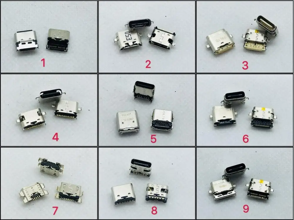 

5/6/12/16PIN Google Redmi K-Touch Type-c Port Micro USB Charging Connector Data Socket Plug Motherboard FPC FFC Repair Accessory