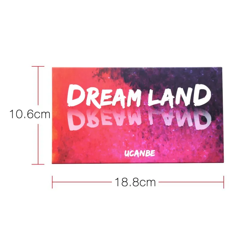 UCANBE мерцающие матовые тени для век Dreamland палитра для макияжа 18 цветов Фиолетовый Розовый Пигмент Тени для век Пудра Водонепроницаемый Косметический набор