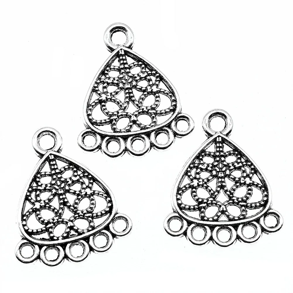 

15pcs Earring Connector Diy Jewelry Making Charm Earring Connector 2 Colors Triangular Earring Connector 18x22mm