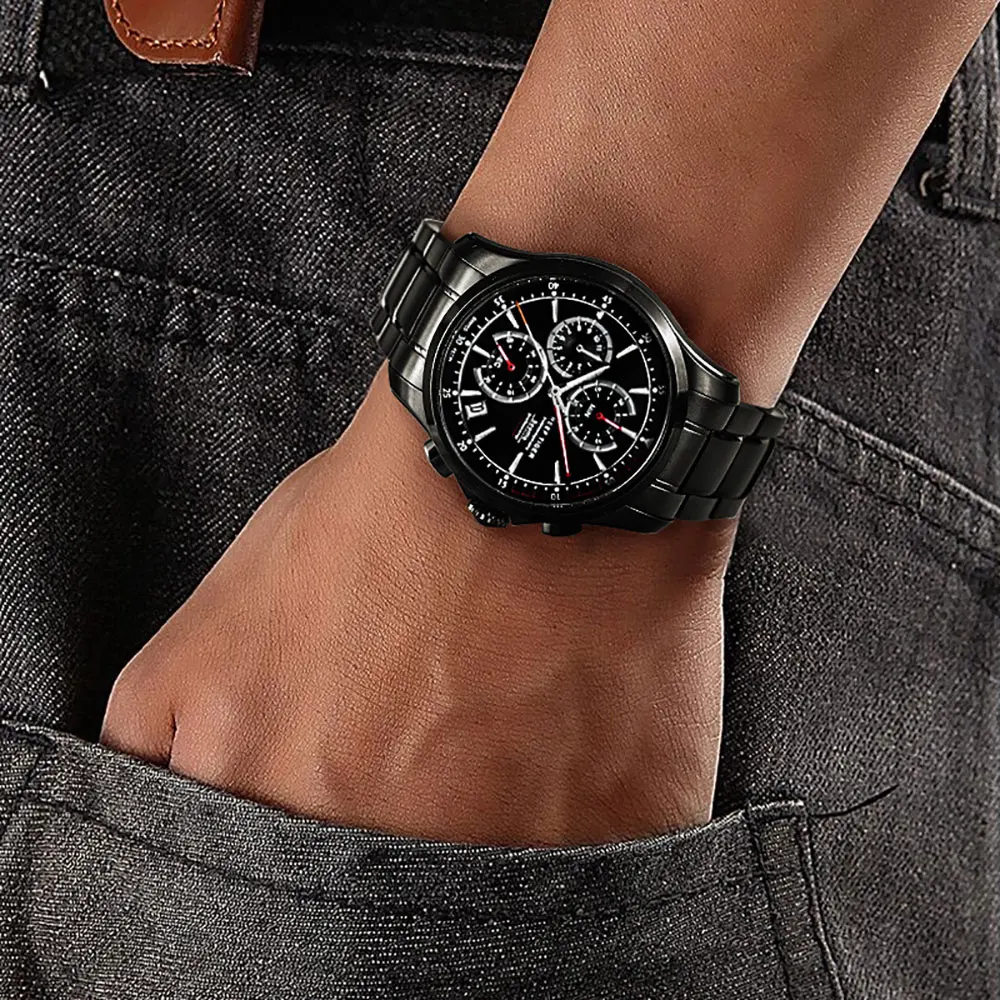 

Reef Tiger/RT Brand Casual Sport Watches Mens Super Luminous Quartz Chronograph Wrist Watch with Date Clock Relogio Masculino