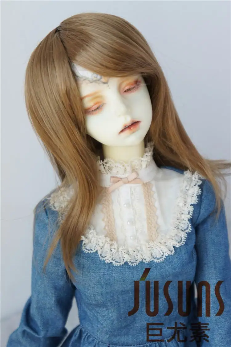 JD046 SD кукольный парик 1/3 кукольный парик парики унисекс природа BJD волосы 8-9 дюймовая фарфоровая кукла волосы винил кукла парик - Цвет: Brown sm916