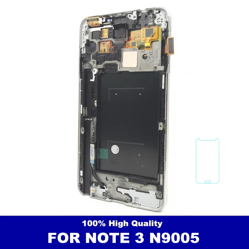 

Brightness Adjustment LCDs For Samsung Galaxy Note3 Note 3 N9005 Phone LCD Display Touch Screen Digitizer Assembly With Frame