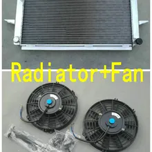 50 MM Алюминий радиатора и 2* вентиляторы для FORD ESCORT SIERRA RS500/RS Cosworth 2,0 82-97