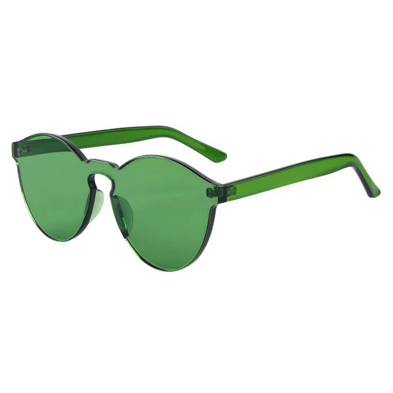 DCM Новые Модные Винтажные Круглые Солнцезащитные очки без оправы, женские роскошные брендовые солнцезащитные очки оригинального дизайна