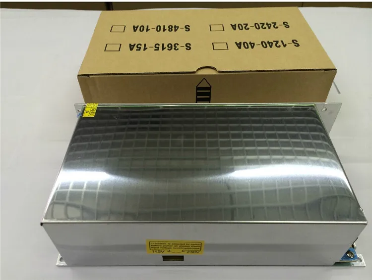 

Free Shipping AC 110-240V to DC 12V 40A Switching Power Supply Converter with power cable PS-12V-40A