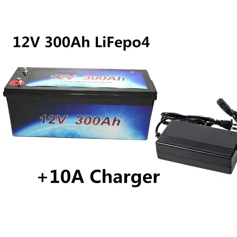 12V 300Ah Lifepo4 литий-ионная аккумуляторная батарея для зарядки Ноута и сотового телефона для автофургонов, солнечная система яхта AGV Солнечная приведенная в действие блок питания аккумулирования энергии