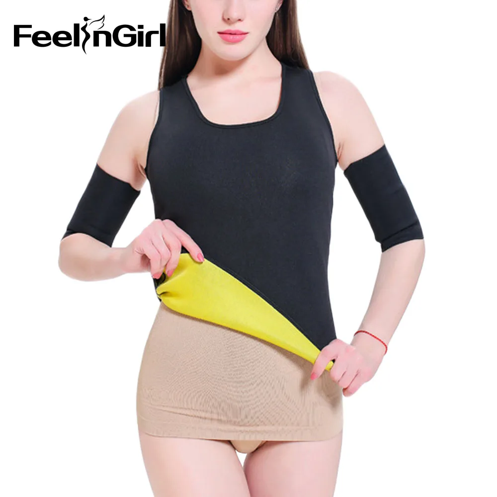 FeelinGirl Hot Tank Top Neoprene Body Hot Shapers Trimmer Waist Cincher
