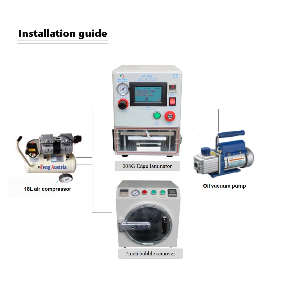 Ламинатор для экрана с высокой эффективностью OCA вакуумный ламинатор для ремонта ЖК-экрана мобильного телефона