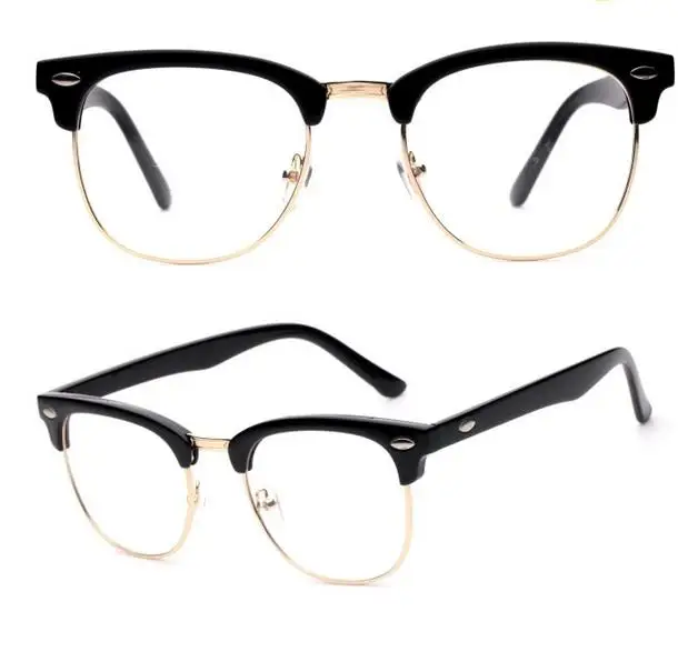 

J47 Brand Designer Eyewear Frame Semi Half Metal Frame Fashion Vintage for women and men glasses