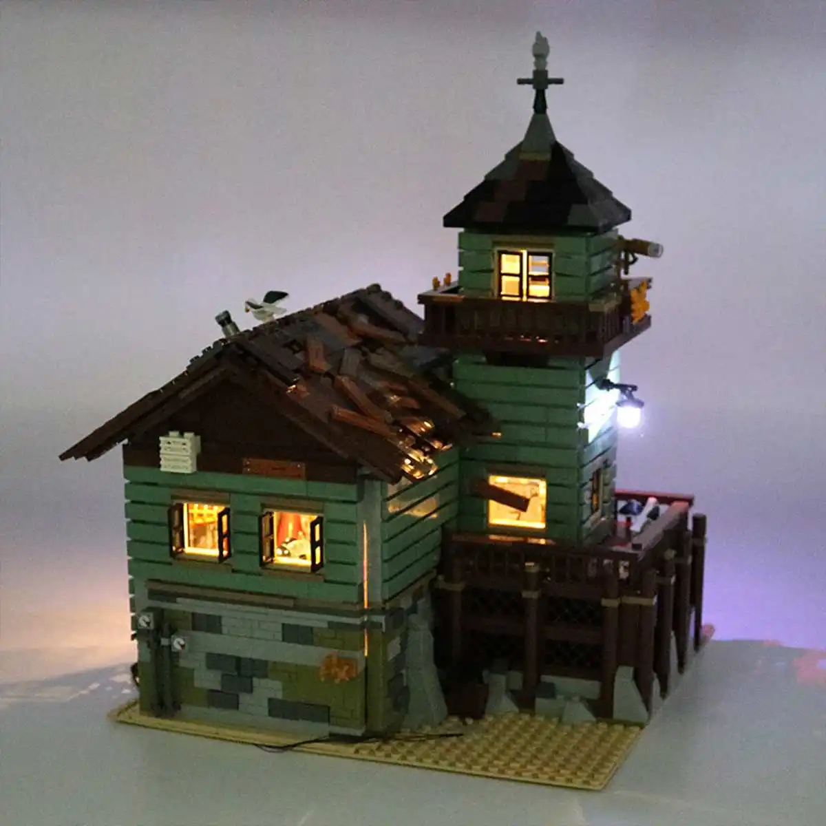 Kaufen USB LED Beleuchtung Kit Nur für LEGO 21310 für Fischer Kabine Fishing Shop Bausteine Spielzeug Ziegel (Nicht Enthalten die Modell)