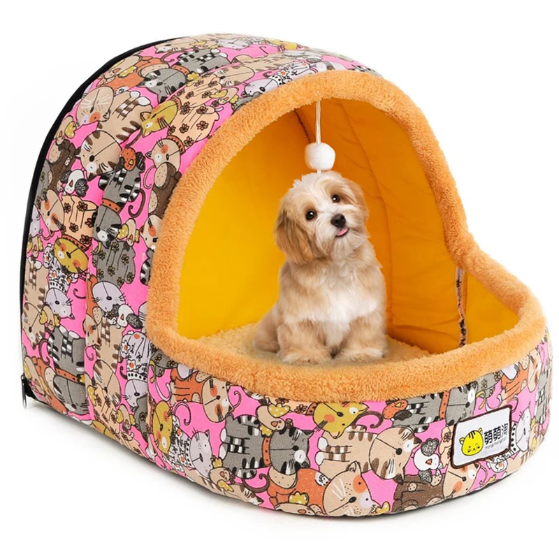HEYPET складной домик для кошек коралловый флисовый коврик кошачьего туалета