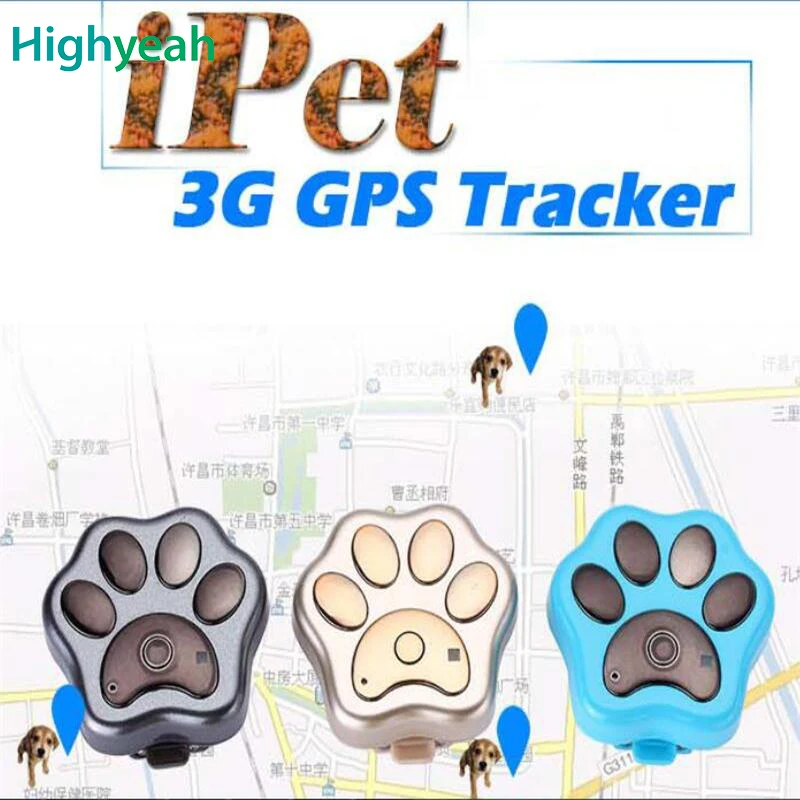 RF V40 3G GPS Anti lost Mini Cat Dogs Tracker Tracking Wifi Geo Fence