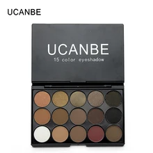 UCANBE Brand 5 Styles New 15 Earth Color Matte Pigment Glitter Eyeshadow Palette Brick Red Eye Shadow Palettes Makeup Set