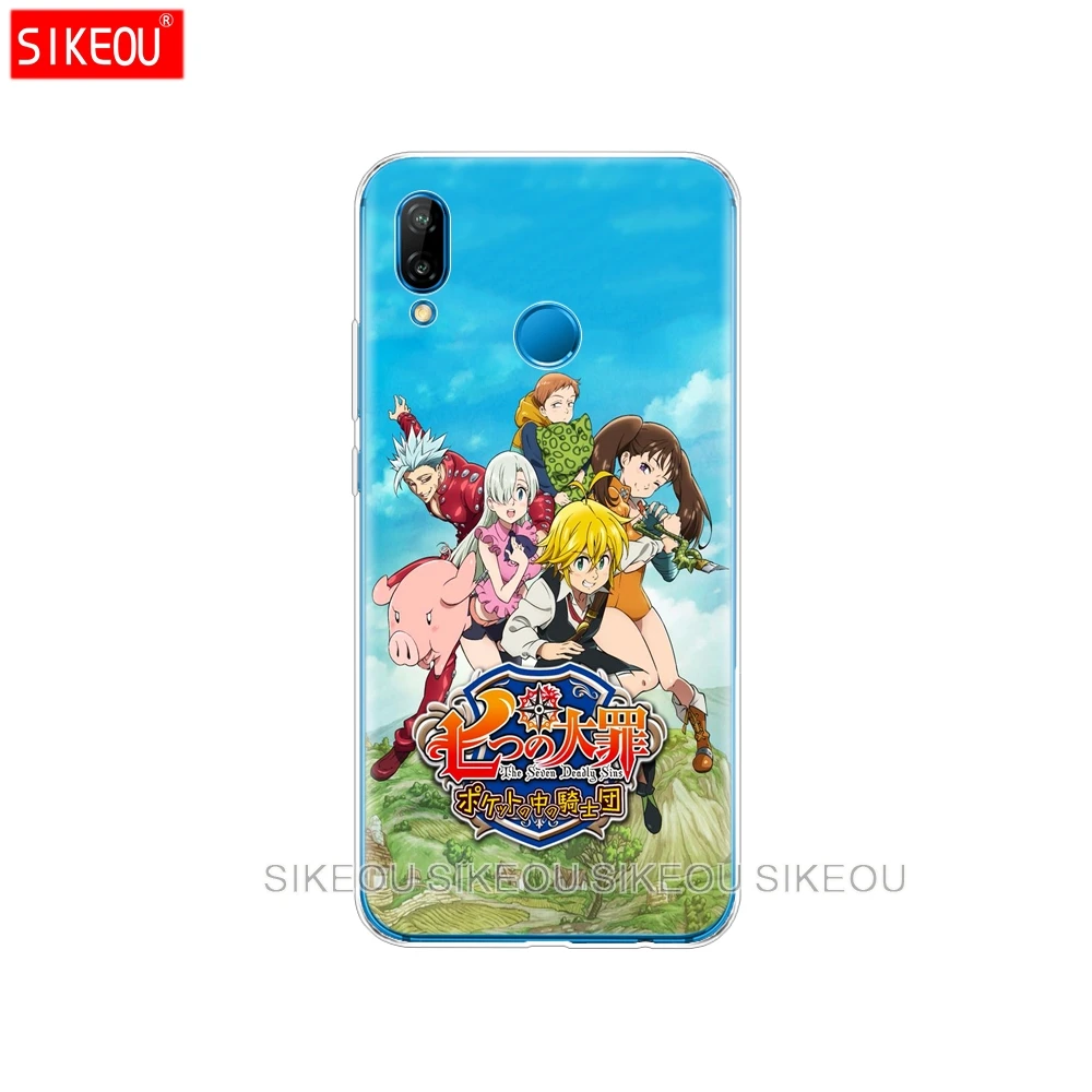 Силиконовый чехол для телефона Huawei P20 P7 P8 P9 P10 Lite Plus Pro 2017 P smart 2018 Nanatsu no Taizai Seven Deadly