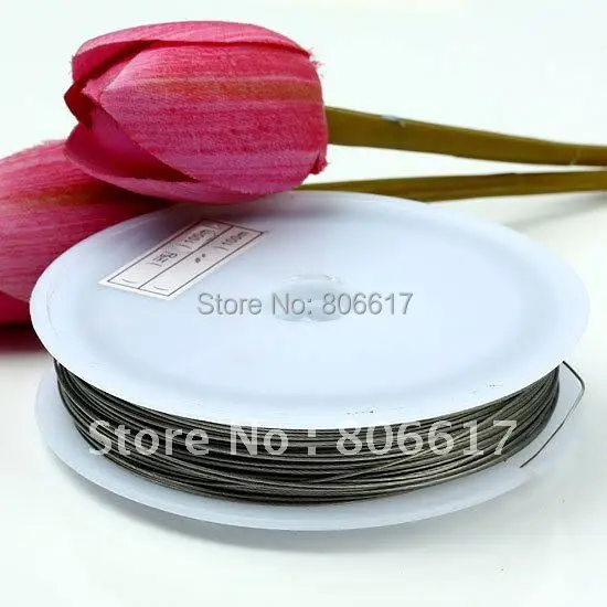 1 рулон серебристая проволока для бисероплетения 0 38 мм 80 м (W00437)|jewelry making|making jewelrywire