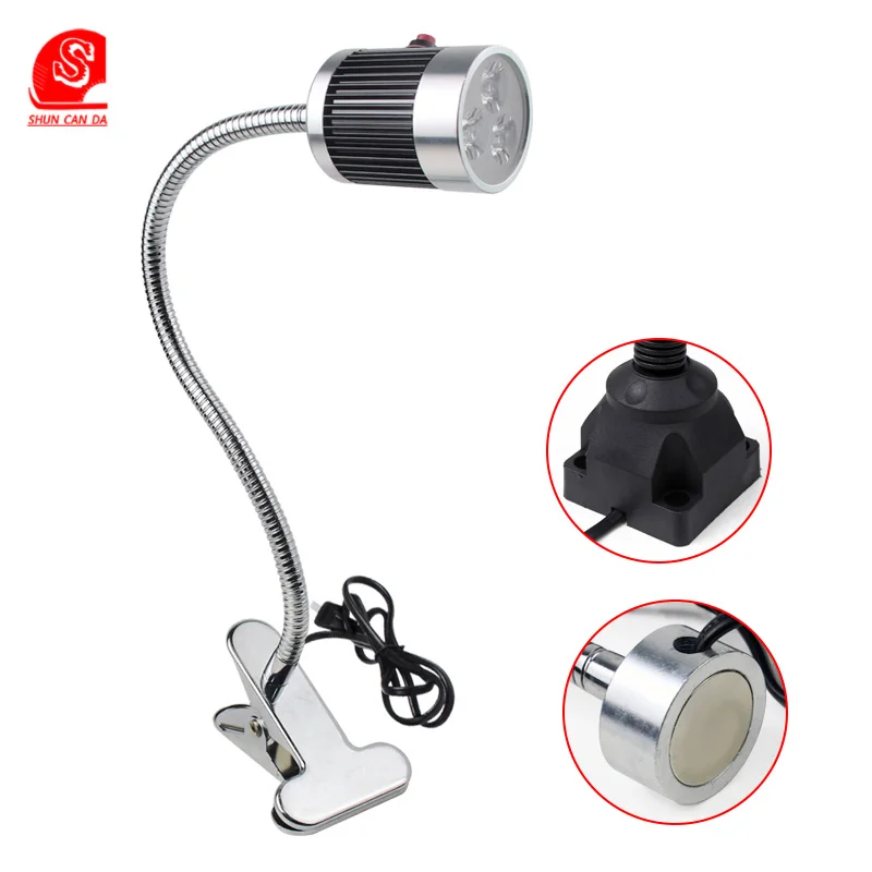 

LED Table lamps 3W 24v 220V Desk Lamp bedside gooseneck reading light Flexible Hose Eye Protection Lights with clip for bedroom