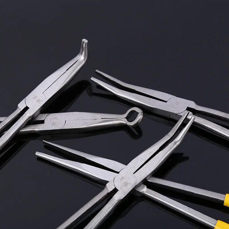 LUWEI 11" inch Multi-functional 0/ 25/ 45/ 90 degree O-Shape Bent Needle Nose Pliers Mechanics Hand Tool LUWEI 11" inch Multi-functional 0/ 25/ 45/ 90 degree O-Shape Bent Needle Nose Pliers Mechanics Hand Tool