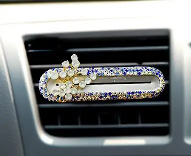 4 Хрустальный ароматерапия автомобильный освежитель воздуха автомобильный воздуховод духи долговечный освежитель воздуха Клипса-диффузор твердый парфюм - Название цвета: 4