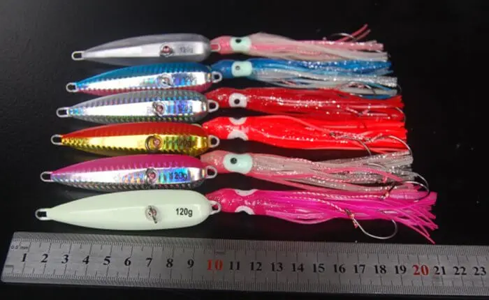 2pcs Replacement Assist Hook with Skirt,Inchiku Slow Jigs Assist Fishing Hook